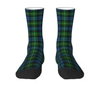 KWQDOZF Old Scotsman Clan Lamont Tartan Plaid Old Scotsman Clan Macdowall Mcdowell Tartan Uomo e Donna Calzini da squadra, Tartan Plaid Novità Moda Casual Crew Tu