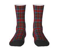 KWQDOZF Old Scottish Clan Macbean Macbain Tartan Plaid Old Scotsman Clan Young Tartan Plaid Calzini da uomo e da donna, Calzini a tubino scozzesi scozzesi alla moda novità