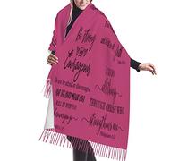 KWQDOZF Ottimi regali per la mamma, Salmi rosa, Scritture, Preghiere cristiane, Nappe, Sciarpe morbide, Scialli, Mantelle