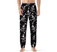 KWQDOZF Pantaloni da pigiama da uomo comodi e praticamente perfetti in ogni modo, morbidi e traspiranti, pantaloni lunghi da notte