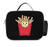KWQDOZF Patatine fritte, fantasma di patate, borsa porta pranzo alla moda, contenitore porta pranzo isolato portatile a prova di perdite