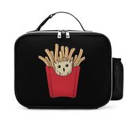 KWQDOZF Patatine fritte, fantasma di patate, borsa porta pranzo portatile, contenitore per il pranzo isolato riutilizzabile, a prova di perdite, per lavoro e picnic