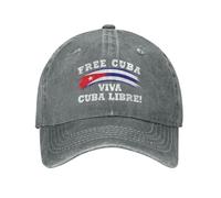 KWQDOZF Patria Y Vida Cappelli Cuba Libertad Cappello in Cotone con Slogan Patriottico e libertà