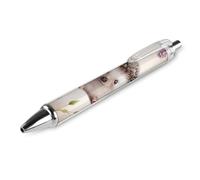 KWQDOZF Penna a sfera a forma di simpatico riccio, inchiostro nero retrattile, impug super morbida, penna a inchiostro da 0,5 mm, punta media, penne da ufficio, 1 pezzo