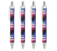 KWQDOZF Penna a sfera retrattile colorata con bandiera gay LGBTQ degli Stati Uniti, inchiostro nero, punta fine da 0,5 mm, forniture per ufficio per insegnanti e infermieri