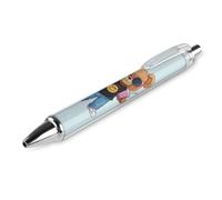 KWQDOZF Penna a sfera retrattile Fashion Bear con inchiostro nero, punta fine da 0,5 mm, forniture per ufficio per insegnanti e infermieri