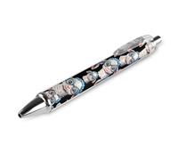 KWQDOZF Penna a sfera retrattile liscia a forma di pecora con occhiali, penne in gel stampate, penna a sfera con inchiostro nero, articoli per ufficio per uomini e donne