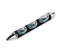 KWQDOZF Penna a sfera retrattile Orca Whale con inchiostro nero, punta fine da 0,5 mm, articoli per ufficio
