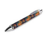 KWQDOZF Penna a sfera retrattile Psychedelic Elephant Sunset con inchiostro nero, punta fine da 0,5 mm, forniture per ufficio