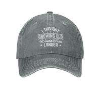 KWQDOZF Pensavo Che invecchiare avrebbe richiesto più Tempo Cappello per Uomo e Donna Regali Cappellino da Baseball Divertente