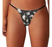 KWQDOZF Perizoma da Donna Rats Mouse Sexy Stampa Intimo per Uso Quotidiano e Gioco in Spiaggia