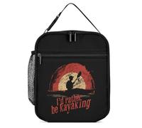 KWQDOZF Preferirei andare in kayak, borsa porta pranzo portatile, riutilizzabile, a prova di perdite, isolata, per lavoro, spiaggia, picnic