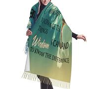 KWQDOZF Regali cristiani per donne, scialli religiosi ispiratori, preghiere con le Scritture, pashmina, morbide sciarpe curative