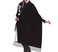 KWQDOZF Regali di compleanno per lei, scialli e stole in pashmina con nappe e scritte Gesù mi ama in stile religioso cristiano scuro