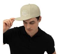 KWQDOZF Resta umile, Hustle Hard - Cappellino da Baseball Regolabile, Cappello da Sole a Tesa Piatta