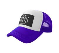 KWQDOZF Resta umile, Hustle Hard Trucker Hat Berretto da Baseball in Rete Unisex