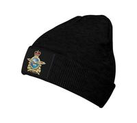 KWQDOZF Royal Canadian Air Force, Cappelli Lavorati a Maglia, Cappelli Lavorati a Maglia con Teschio, Cappelli Pullover, Unisex Nero