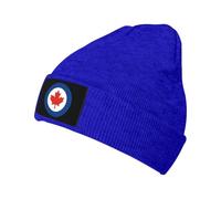 KWQDOZF Royal Canadian Air Force, Cappelli Lavorati a Maglia, Cappelli Lavorati a Maglia con Teschio, Cappelli Pullover, Unisex Nero