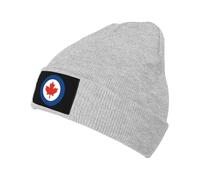 KWQDOZF Royal Canadian Air Force, Cappelli Lavorati a Maglia, Cappelli Lavorati a Maglia con Teschio, Cappelli Pullover, Unisex Nero