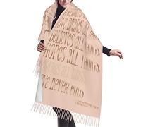 KWQDOZF Sciarpa morbida con nappe, scialli e sciarpe rosa con scritta L'amore è paziente e gentile con la Scrittura cristiana