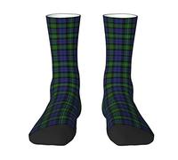 KWQDOZF Scottish Clan Campbell of Loudoun Tartan Plaid Scottish Clan Campbell Argyll Ancient Tartan Plaid Calzini da uomo e da donna, Tartan Plaid Novità Moda Casual