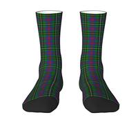 KWQDOZF Scottish Clan Wood Tartan Plaid Scottish Clan Webster Tartan Plaid Calzini da uomo e da donna, Tartan Plaid Novità Moda Casual Crew Calzino a tubo A