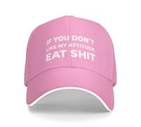 KWQDOZF Se Non Ti Piace Il Mio atteggiamento, Mangia Merda, Cappello da Baseball da Uomo