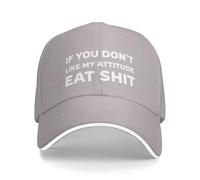 KWQDOZF Se Non Ti Piace Il Mio atteggiamento, Mangia Merda, Cappello da Baseball da Uomo