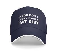 KWQDOZF Se Non Ti Piace Il Mio atteggiamento, Mangia Merda, Cappello da Baseball da Uomo