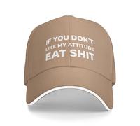 KWQDOZF Se Non Ti Piace Il Mio atteggiamento, Mangia Merda, Cappello da Baseball da Uomo