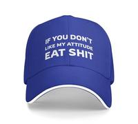 KWQDOZF Se Non Ti Piace Il Mio atteggiamento, Mangia Merda, Cappello da Baseball da Uomo