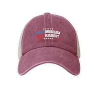 KWQDOZF Sì alla democrazia, No all'oligarchia. Cappello da Baseball Regolabile con Retro in Rete Bernie Sanders Fight Golf Dad.