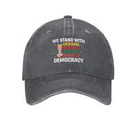 KWQDOZF Siamo con l'Ucraina, Il Canada, Il Messico, la Groenlandia e la democrazia. Cappelli da Golf