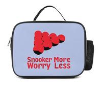 KWQDOZF Snooker Più Preoccupazioni Meno Moda Borsa Porta Pranzo Tote Contenitori Porta Pranzo Isolati Portatili A Prova di Perdite