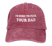 KWQDOZF Sono Qui per Te, papà. Cappellino da Baseball retrò Regolabile.