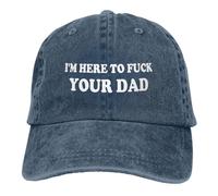 KWQDOZF Sono Qui per Te, papà. Cappellino da Baseball retrò Regolabile.