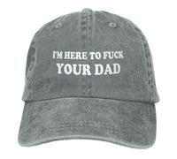 KWQDOZF Sono Qui per Te, papà. Cappellino da Baseball retrò Regolabile.