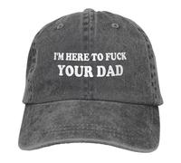 KWQDOZF Sono Qui per Te, papà. Cappellino da Baseball retrò Regolabile.