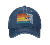 KWQDOZF Sono Vecchio ma Mi Piace Il Cappello Vecchio Stile per papà e Nonno, battute Divertenti, Berretto retrò