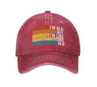 KWQDOZF Sono Vecchio ma Mi Piace Il Cappello Vecchio Stile per papà e Nonno, battute Divertenti, Berretto retrò
