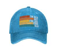 KWQDOZF Sono Vecchio ma Mi Piace Il Cappello Vecchio Stile per papà e Nonno, battute Divertenti, Berretto retrò