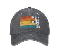 KWQDOZF Sono Vecchio ma Mi Piace Il Cappello Vecchio Stile per papà e Nonno, battute Divertenti, Berretto retrò