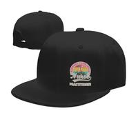 KWQDOZF Sostieni Il Tuo Infermiere Locale 3 Classic per Uomo e Donna, Cappello da Camionista Regolabile con Visiera Piatta e Bordo al