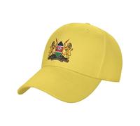 KWQDOZF Stemma del Kenya Casquette Cappellino da Baseball Regolabile Cappello da Camionista Nero