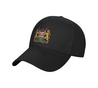 KWQDOZF Stemma del Kenya Casquette Cappellino da Baseball Regolabile Cappello da Camionista Nero