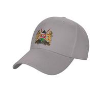 KWQDOZF Stemma del Kenya Casquette Cappellino da Baseball Regolabile Cappello da Camionista Nero