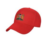 KWQDOZF Stemma del Kenya Casquette Cappellino da Baseball Regolabile Cappello da Camionista Nero