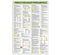 KWQDOZF Targhe in metallo con nozioni di francese, decorazione vintage per ufficio, fondamenti della grammatica francese, poster in latta, decorazione da parete per aula, casa e scuola, 12x18 pollici