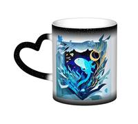 KWQDOZF Tazza che cambia colore con balena blu profondo nel cielo: incanta i tuoi momenti