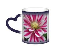KWQDOZF Tazza che cambia colore con fiori rosa e bianchi nel cielo: incanta i tuoi momenti